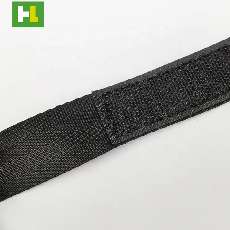 Factory direct sale soft nylon hook and loop holding strap with pad