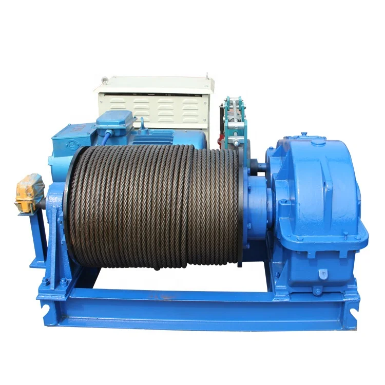  30 ton low speed heavy duty long wire rope pulling buy electric winch type trolley for
