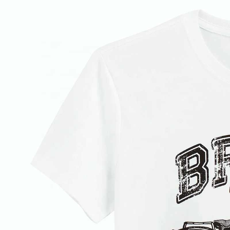 With Logo Custom Logo Printed Oversized White Short Sleeved t-Shirt Clothes for Men