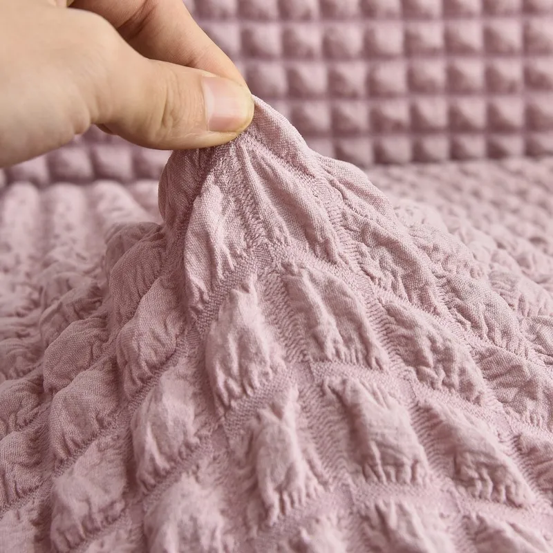 Hot Sale Seersucker slipcover with skirt High Spandex Fabric Sofa Protector Universal stretch Sofa cover