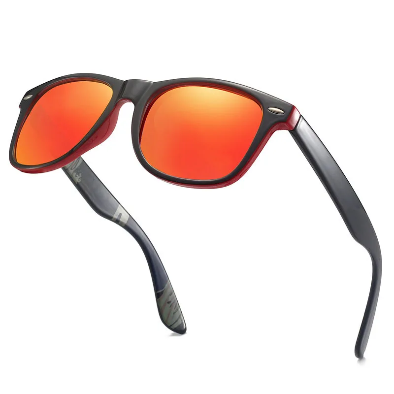 2022 Hot selling brand retro sunglasses custom logo uv400 fashionable driving polarized sunglasses man
