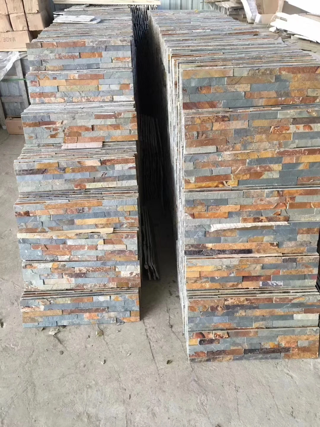 China Factory Supply Natural Rusty Slate Stone