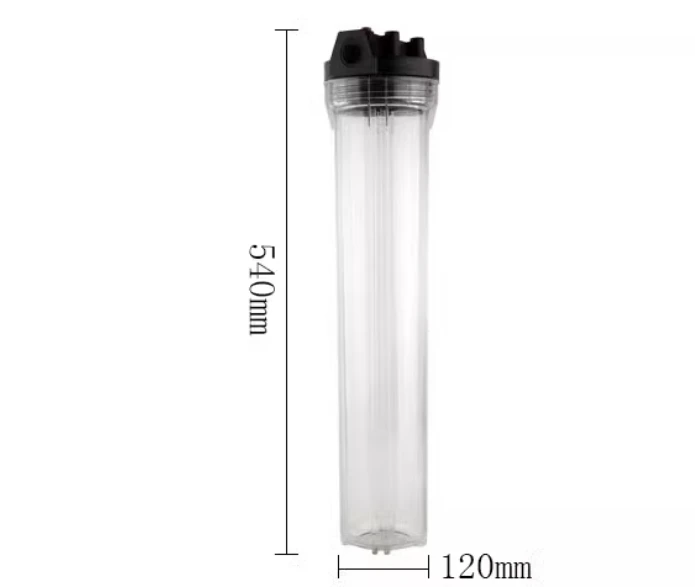 Whole House RO 20inch transparent clear water filter housing use 20X2.5inch filter -20BB201