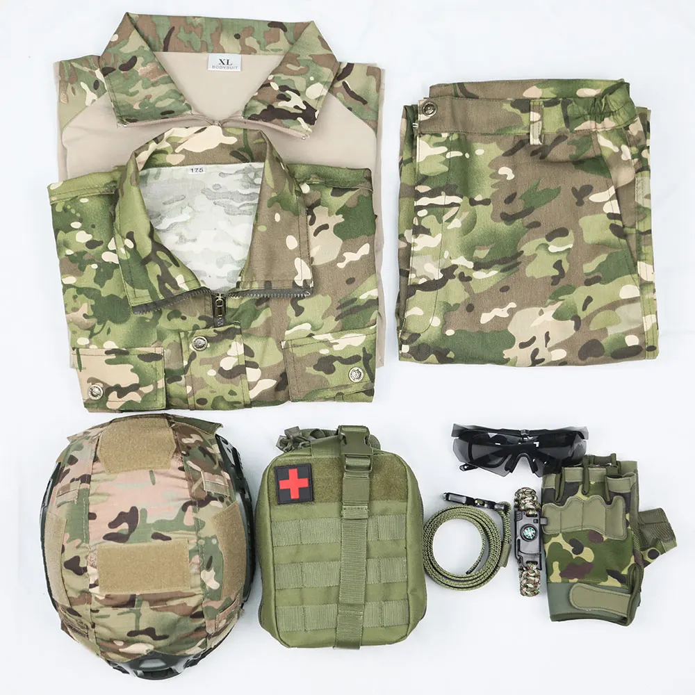 OEM twill green camouflage tactical BDU uniform camouflage clothing Russian naval warfare training uniform