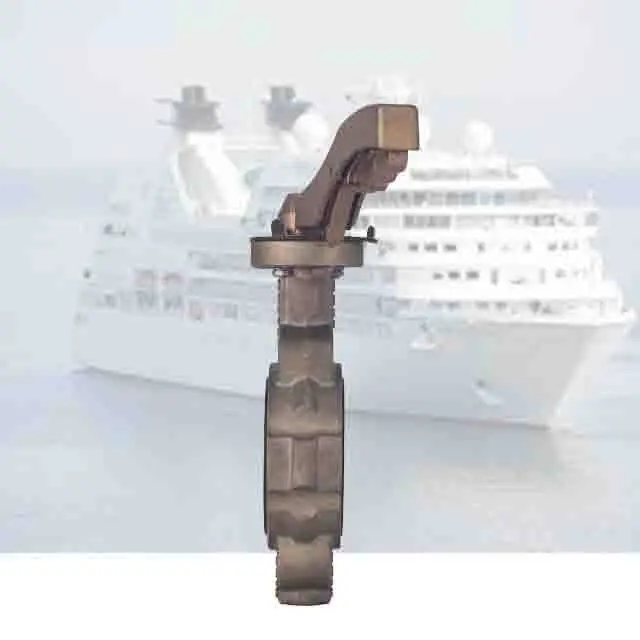 NBR алюминий бронза дисковый клапан для морской дроссельные клапаны