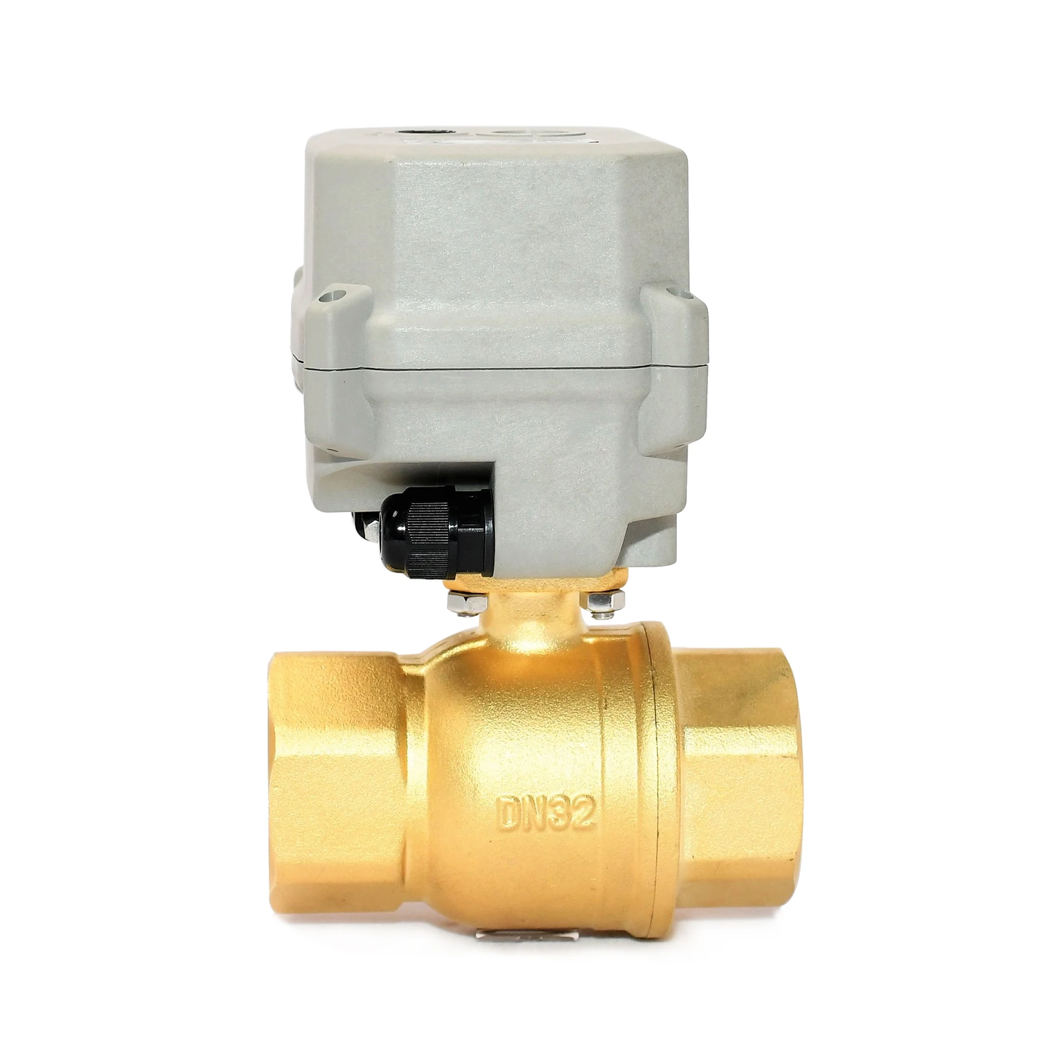 Tonhe A150 DN32 2-Way High Quality Electric Ball Valve Actuator Best Selling Worldwide motor control Brass Valve 220VAC