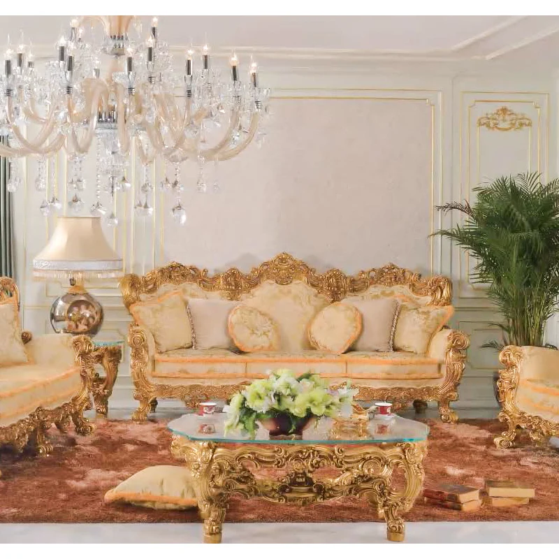 JS living room solid wood furniture high quality fabric for sofa