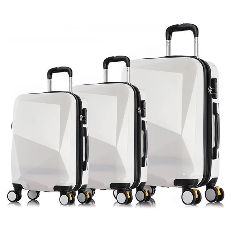 Colorful Custom Special Design Travel Women Suitcase Set ABS Luggage Trolley
