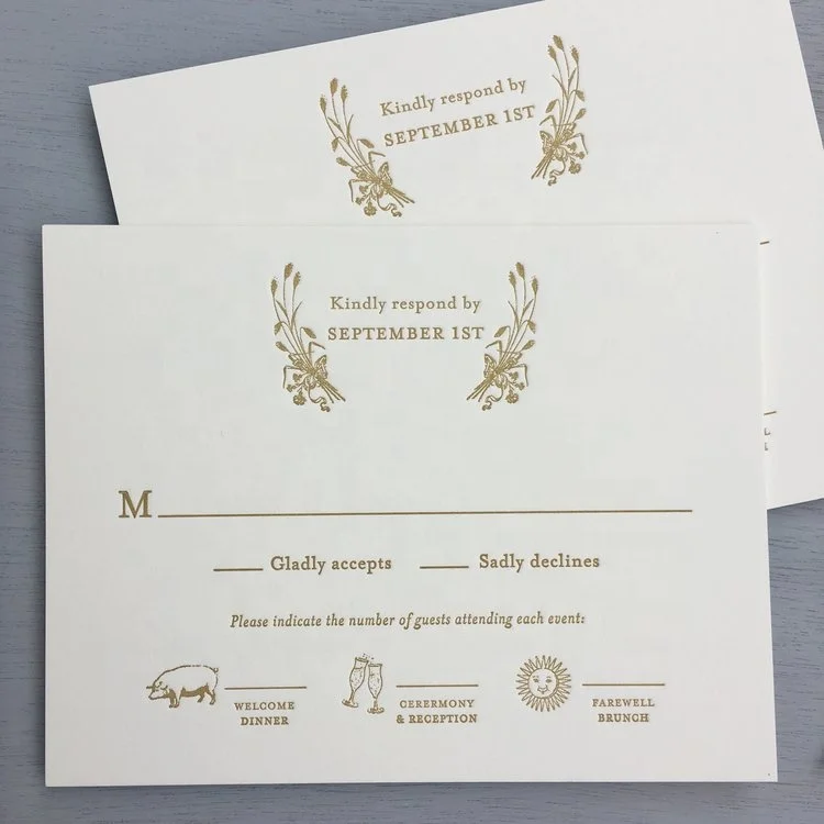 Custom letterpress greeting note cards thank you cards with logo