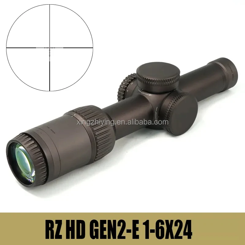 Hunting RZ HD Gen II-E 1-6x24 LPVO Tactical Optics Telescopic Scope  Red Dot Fiber Illumination  Scopes & Accessories