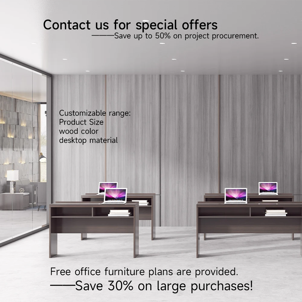 Office furniture modern computer workstation office counter reception table