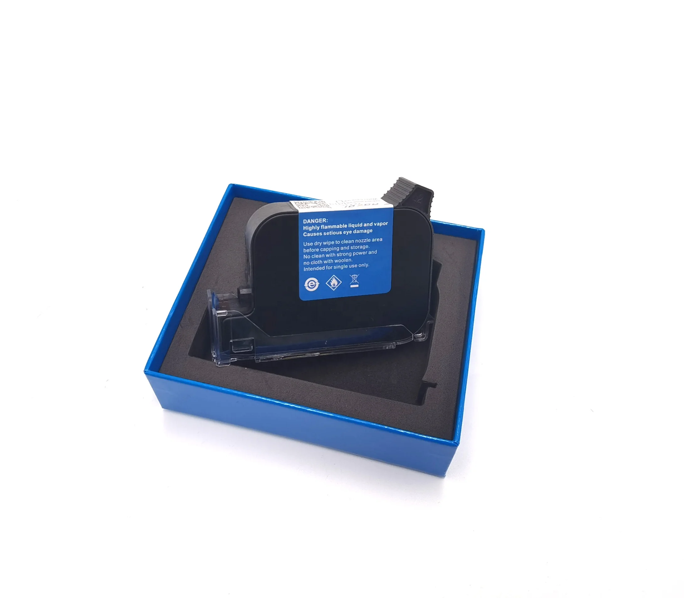 AOKDI 42ML Solvent ink HP 12.7mm date printing, high-definition, no ink drop   Black Ink Cartridge for Used in fast dry Printer