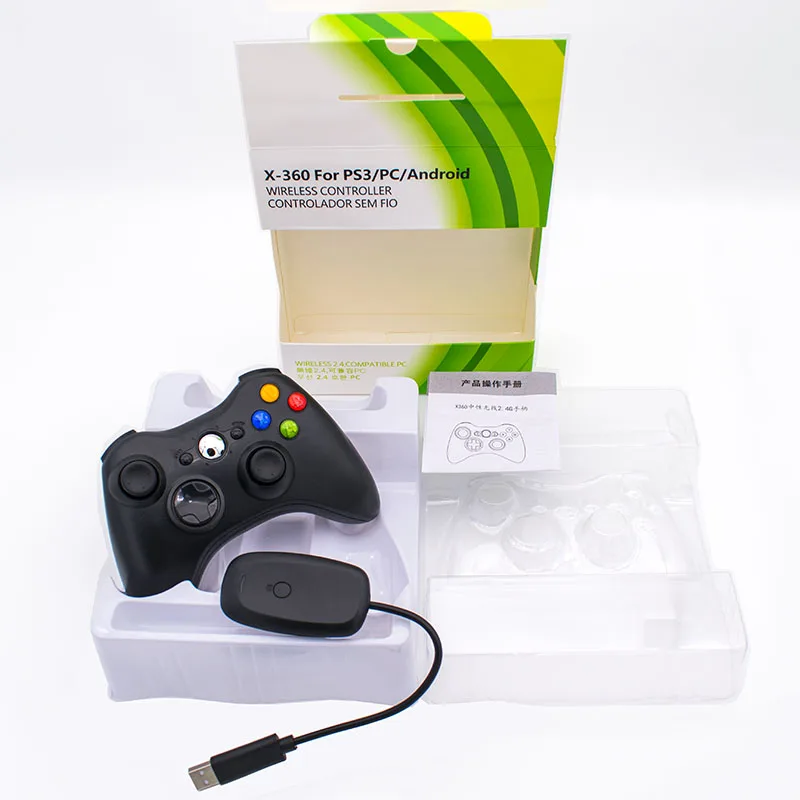 For Xboxes 360 2.4G Wireless Controller With PC Receiver Gamepad For Xboxes 360 Joystick Controle Manette