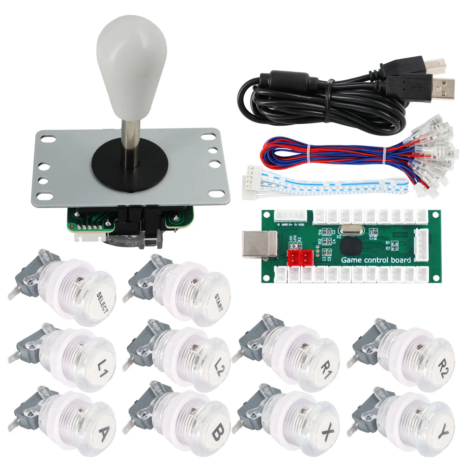 arcade Game Controller Joystick Push Buttons USB Encoder To Pc DIY Arcade Joystick Kit For Arcade Game Cabinet