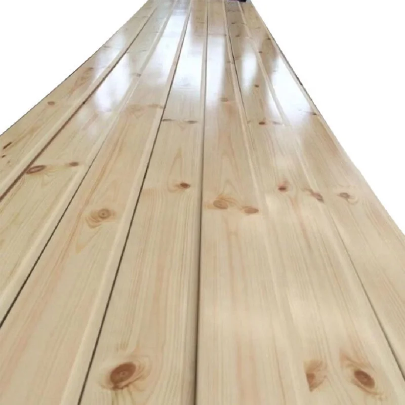 Sound Proof Tongue and Grooved Wood Panel Villa Exterior Wall Cladding