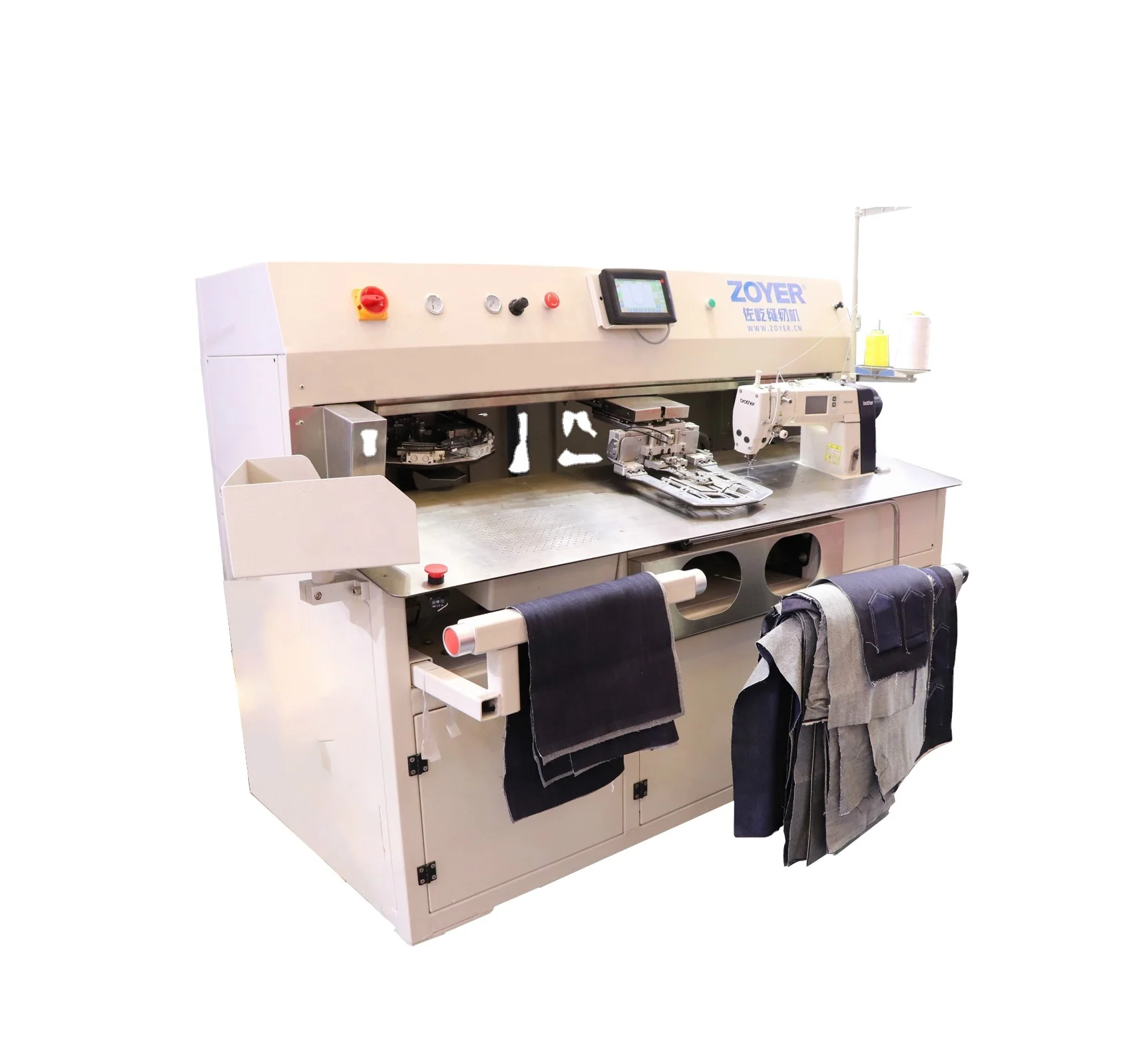 ZY9000TDB Fully Automatic CNC Pocket Attaching Industrial Sewing Machine