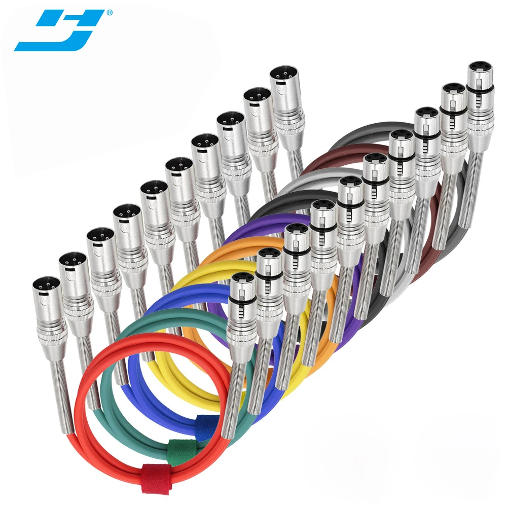 High end and low noise audio cable wire microphone cables yellow color flexible speaker cable for karaoke system