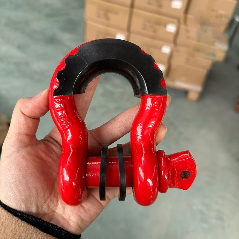 ANYUE Heavy Duty  3/4 4.75T G209 Bow Shackle With Complete Color For Trailer Shackle