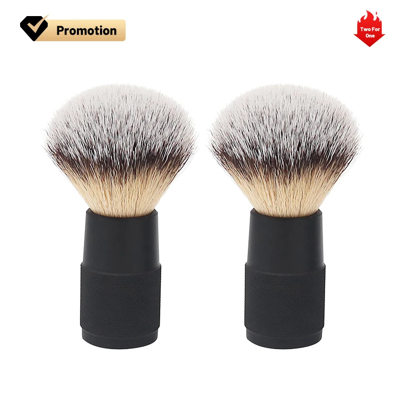 Diri Promotion Hot Selling Buy One Get One Free Professional Aluminum Handle Private Label Shaving Brush Set
