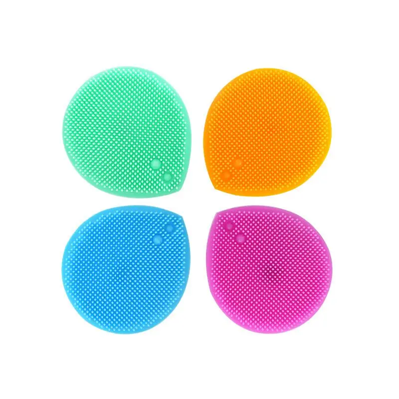 Face Cleaning Brush Facial Exfoliator Massage Machine New Handheld Mat Scrubber Silicone Soft Facial Face Wash Brush