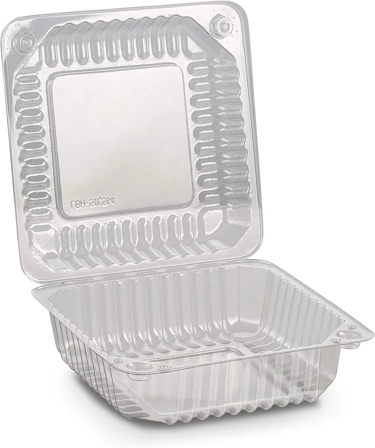 Clear Hinged Plastic Clamshell Takeout Trays Dessert Containers  for Salads Pastry Dessert