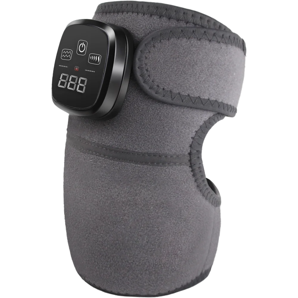 Blood Circulation Smart Touch Screen 3 Modes Kneepad Infrared Heating Vibration Knee Massager For Stress Release