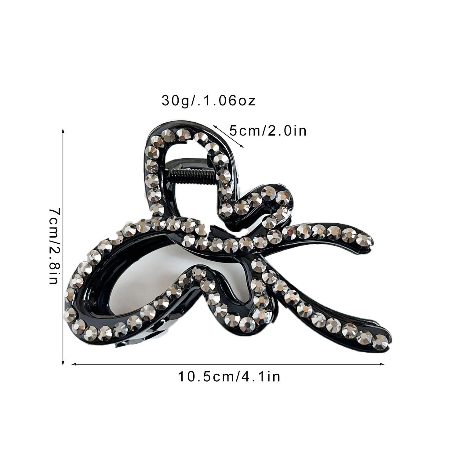 Hot Selling Crystal Diamond Butterfly Hair Claw Clip Girls Elegant Pearl Jaw Clip Women Luxury Date Party Hair Accessories Gifts