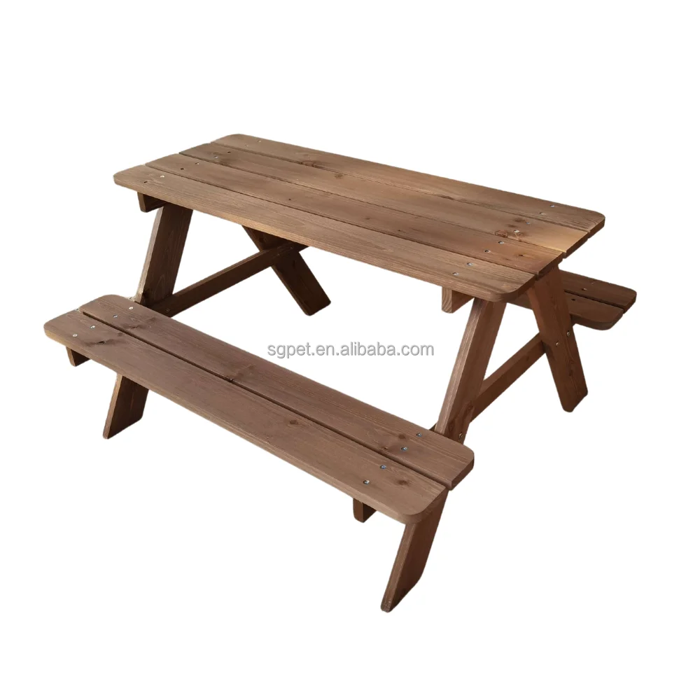 Wooden Picnic Table Sets Outdoor Garden Furniture Wooden Catering Bbq Camping Picnic Table For Kids