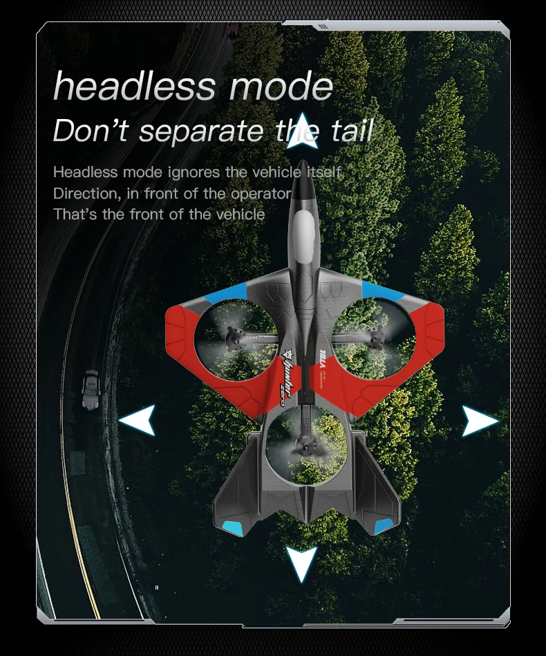 New V27 RC Glider Remote Control Drones 4K HD Camera Rc Airplane 6CH EPP Foam Trick Fighter LED Light Toys for Children Adults