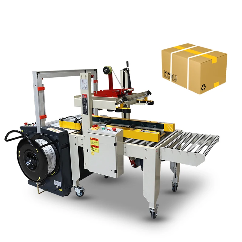Automatic Smart Box Carton Strapping Machine with Frame Size 887W*582H Sealing machine line