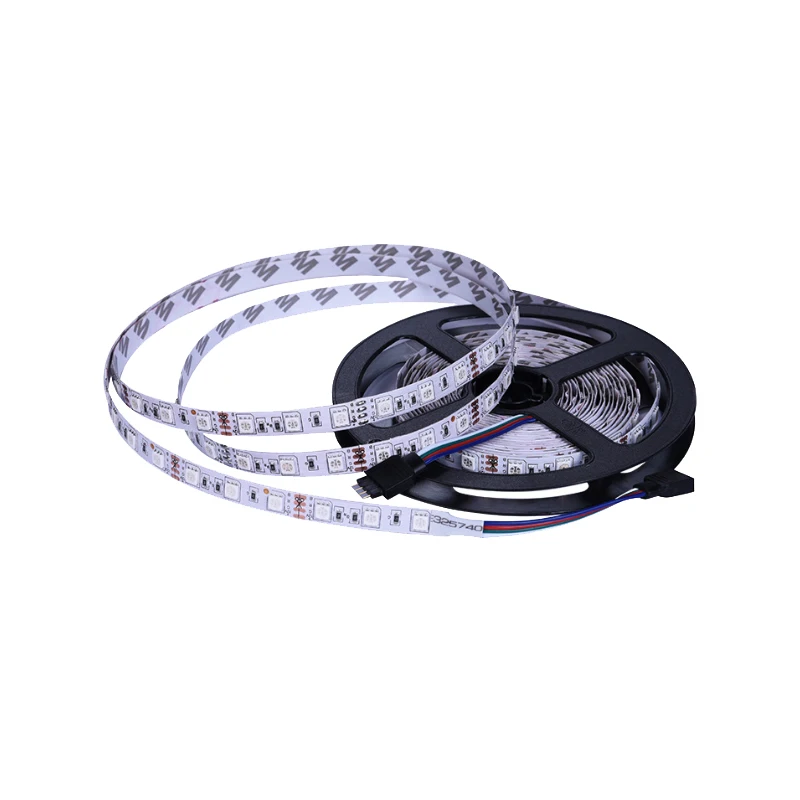 SMD 5050 60leds/m RGB Waterproof led strip+ 44key remote controller+ DC 12V 5A power supply 1 set