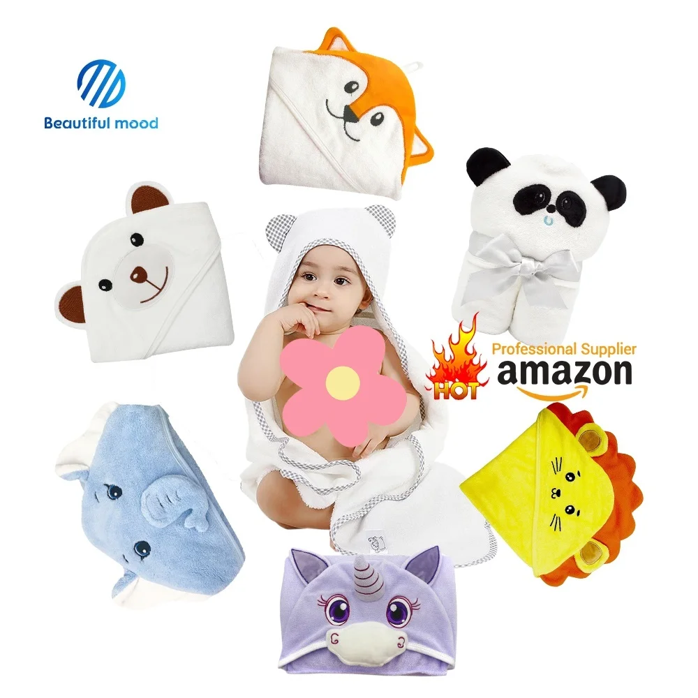 Новое Детское полотенце хлопковый бамбуковый фартук с капюшоном банное для новорожденных