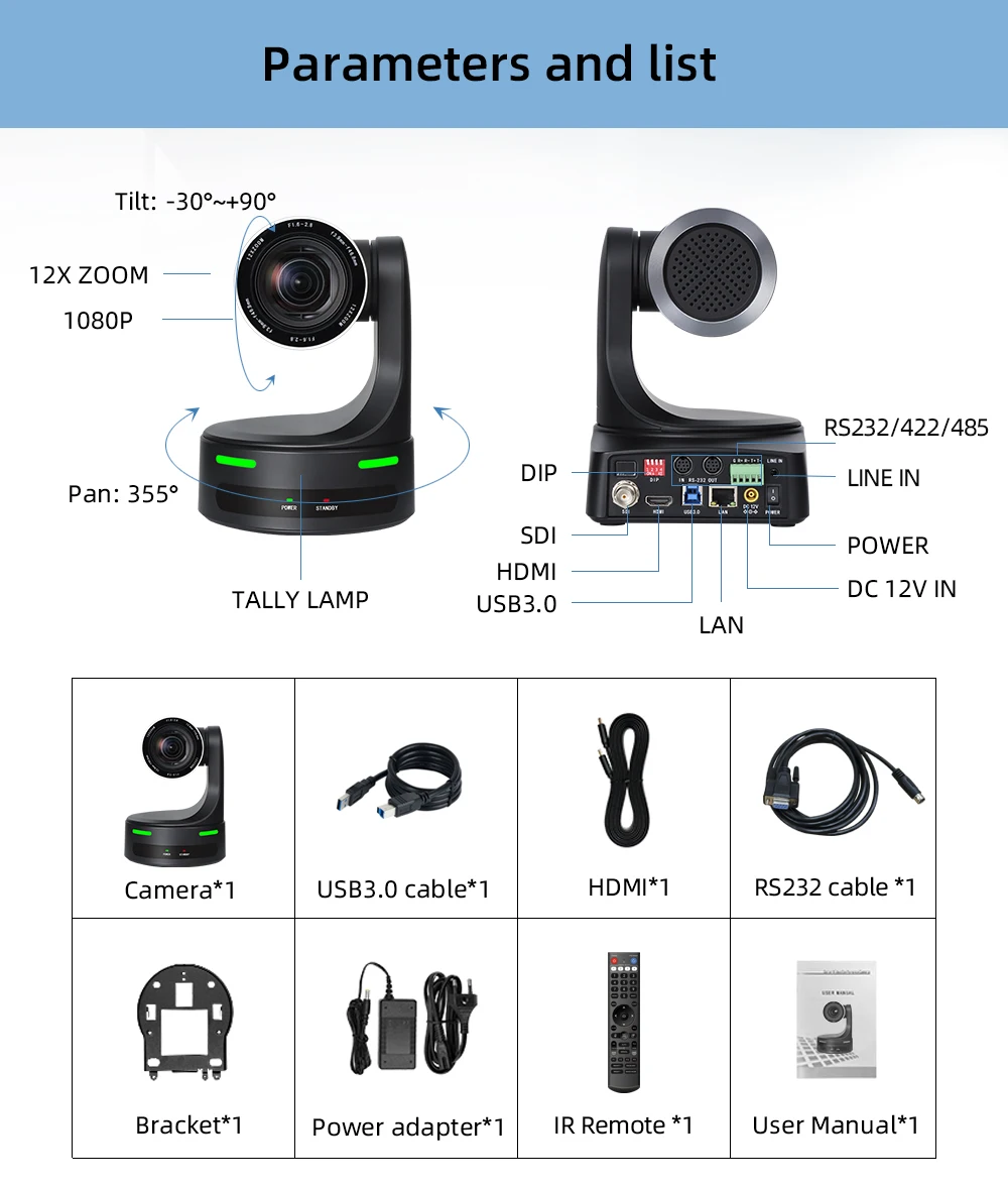 HD 1080P Live streaming ptz SDI camera ptz camera ndi video conference system for live stream camera