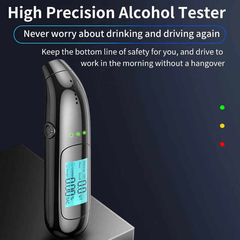 Usb Rechargeable Handheld Breath Digital Alcohol Tester Alcohol Breathalyzer Breath LCD Tester Alcohol Tester