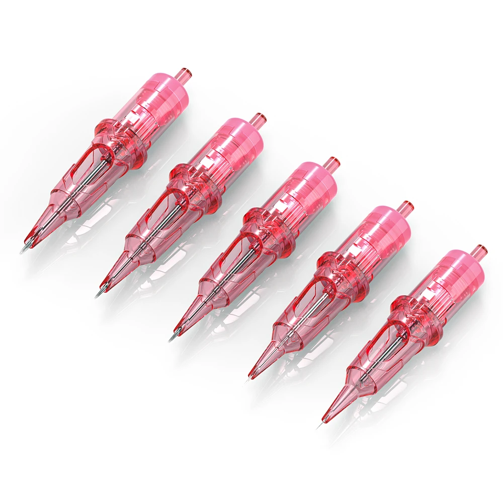 Ambition Pink RL/F 20pcs 0.18mm 0.25mm 0.3mm 0.35mm Round Liner Mix 1RL 3RL 5RL 5F 7F SMP P M U Tattoo Cartridge Needle