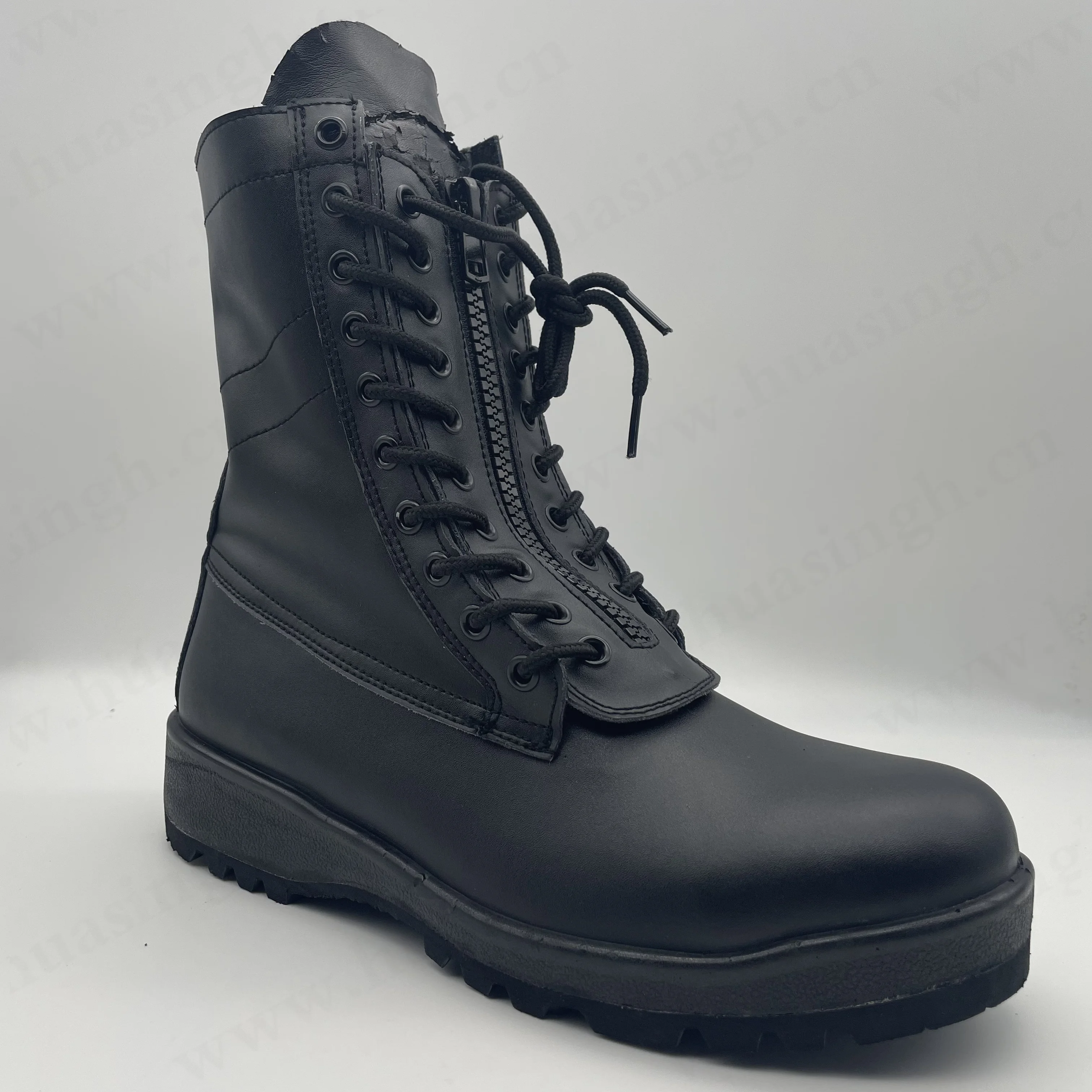 XC,special flight mission tactical pilot boots with front zipper full leather durable USAF 8 inch combat boots for men HSM069