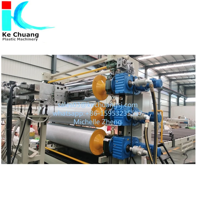 HDPE Plastic Board Plastic PVC  Sheet extrusion making machine production  line