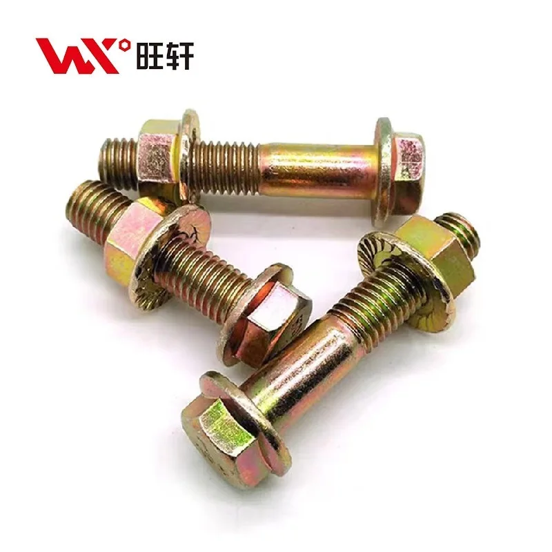 Hot sale custom size M12 Flange Hex Head Bolt for furniture