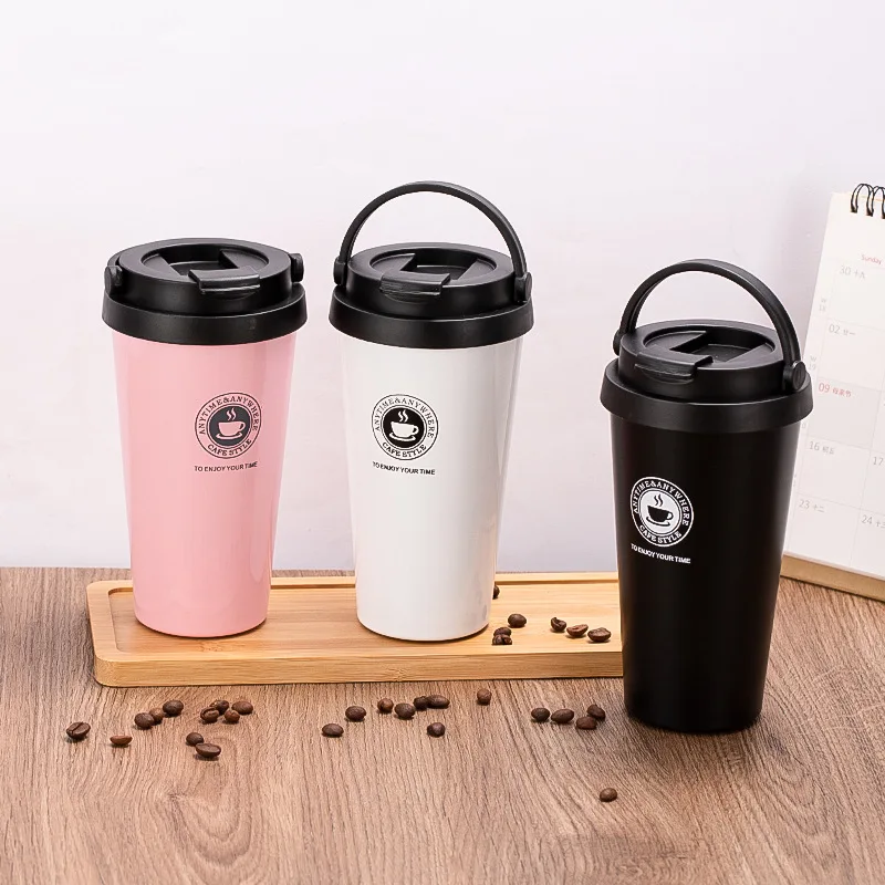 500ml Double Wall Stainless Steel Vacuum Flasks Car Thermo cup Coffee Tea Cup Travel Mug Business Thermos Bottle Thermos Tumbler