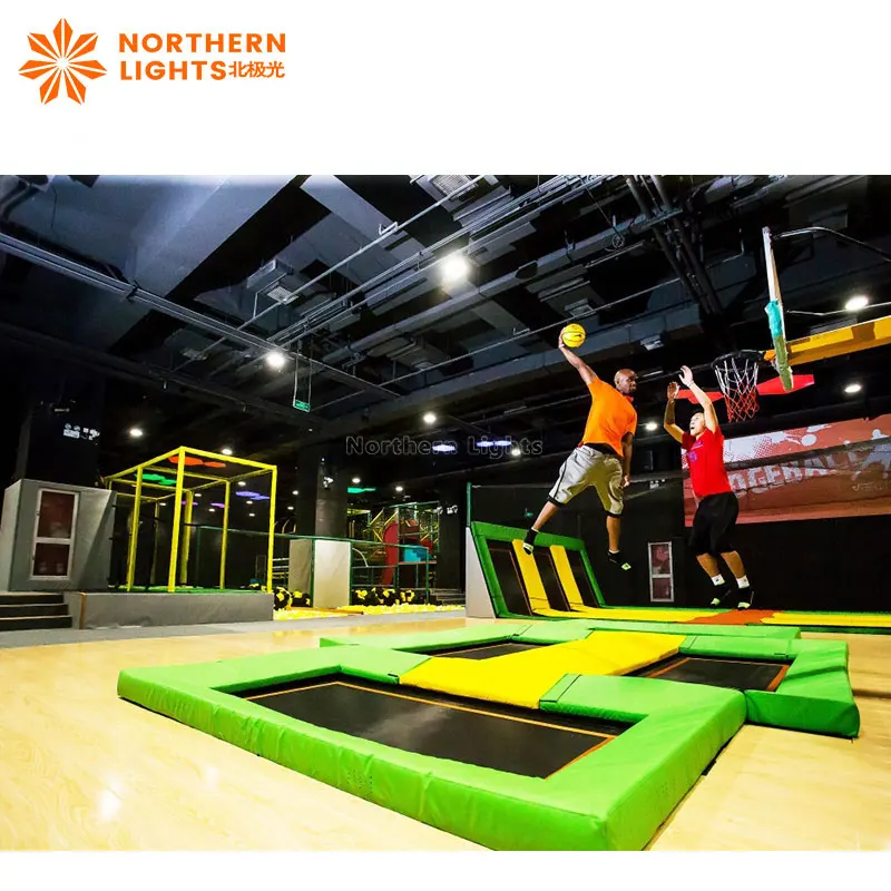 One-Stop Free Design Shopping Mall Indoor and outdoor Trampoline Park and Adventure Park for kids and adults