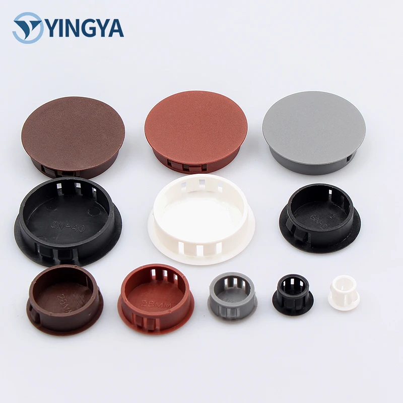 Anti-Theft round Buckle Plug Nylon Plastic Hole Cover for Door and Furniture Decorative Head Screw Cover