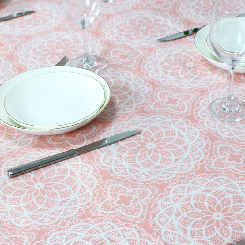 Tablecloth Sage Bordered Xmas Holiday Easy Care Fabric Tablecloth, 60 Inch x 84 Inches Rectangle