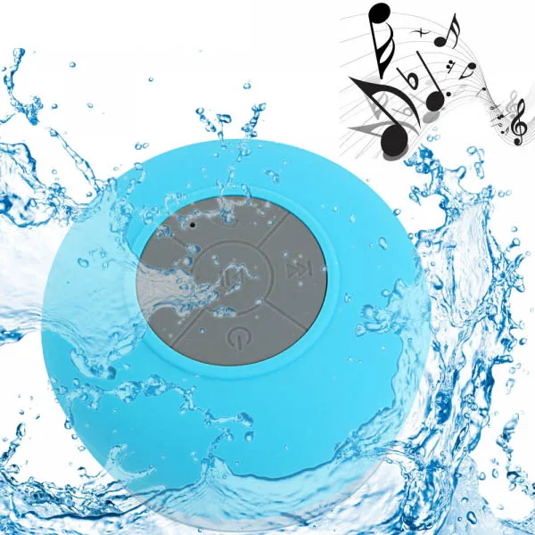 Tiny Portable  Waterproof Mini Mushroom Round Home Shower Speaker Wireless Bluetooth Speaker