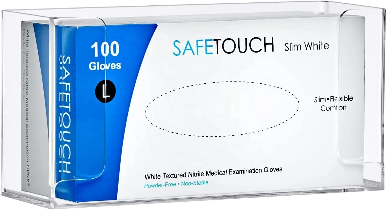 TSGG Hot Sales Wall Mount Floating Clear Single Acrylic Gloves Box Holder Mask Dispenser
