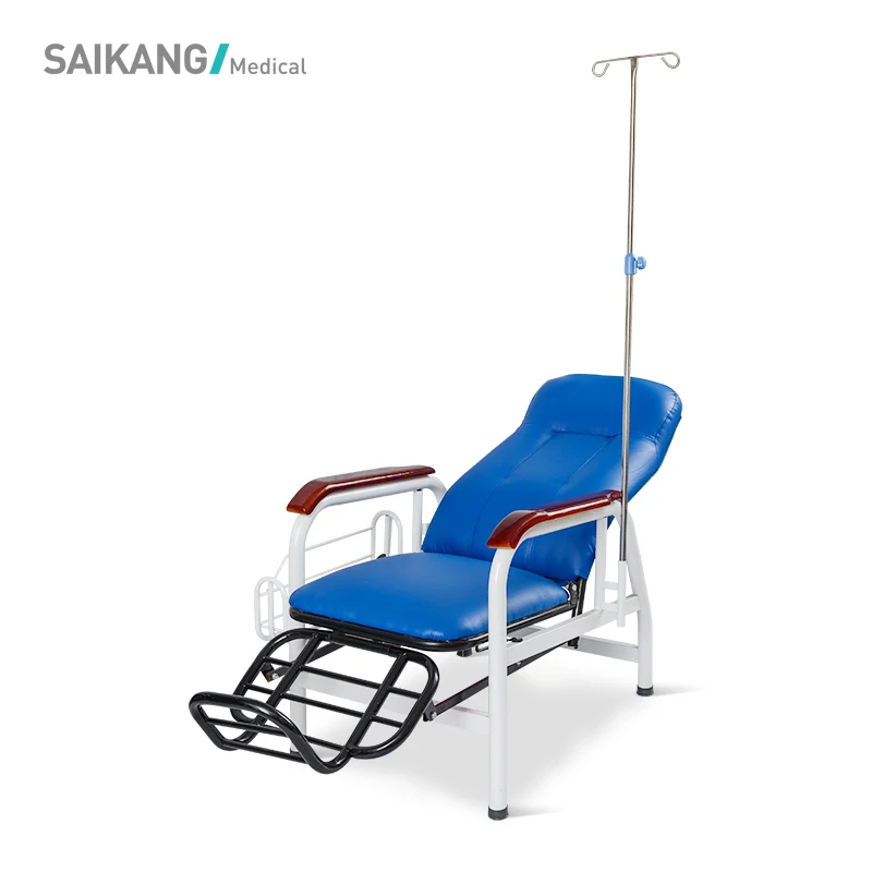 SKE005 SAIKANG Stainless Steel Hospital Clinic Patient Reclining Infusion Chair Manufacturers