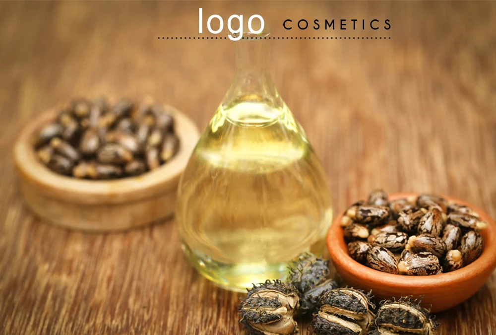 Custom logo 2oz 100% Pure Cold Pressed Organic Castor Oil Stimulate Growth for Eyelashes Eyebrows and Hair