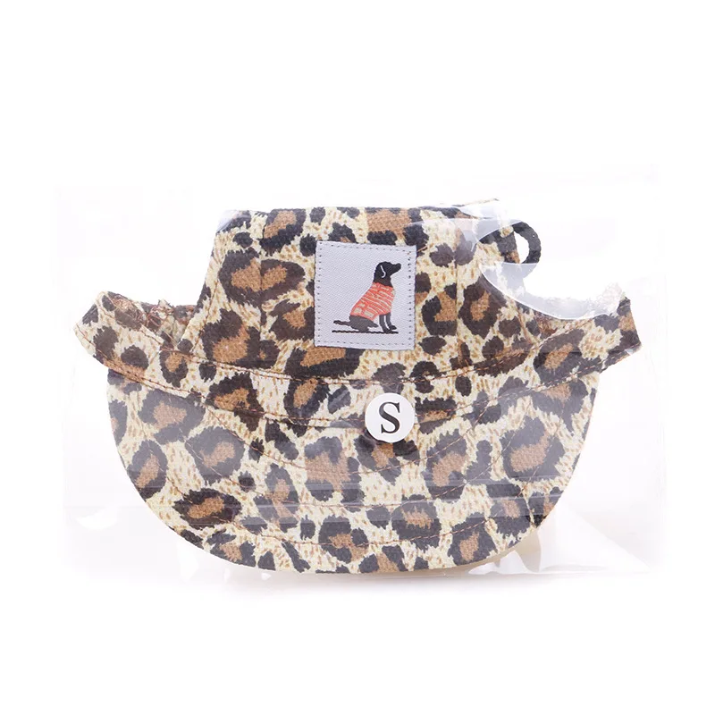 Spring and Summer Style Dog Ear Hats Adjustable Sunscreen Travel Sun Hat Baseball Caps for Pet Cats