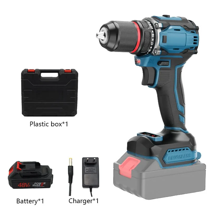 21V Brushless Motor Lithium Battery Wrench High Torque Electric Screwdriver Cordless Power Tool