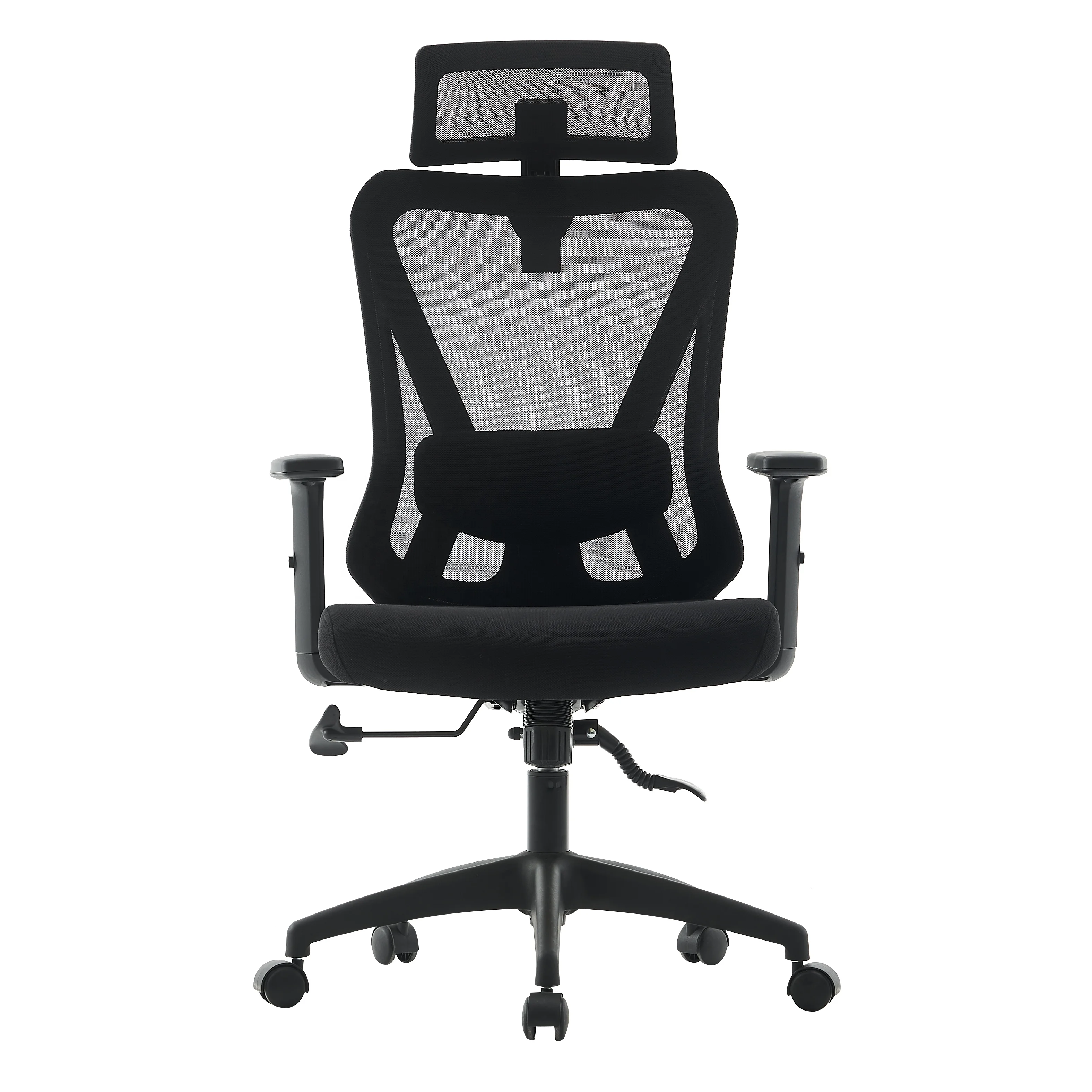 Hot selling mesh office chair adjustable back home office modern design with headrest good quality black