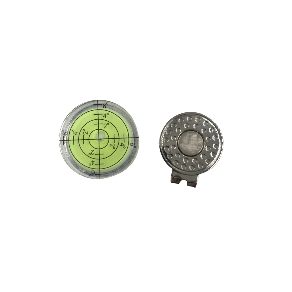 Golf Hat Clip Golf Green Reader Pro Putt Golf Ball Marker Round Bubble Level High Precision PE